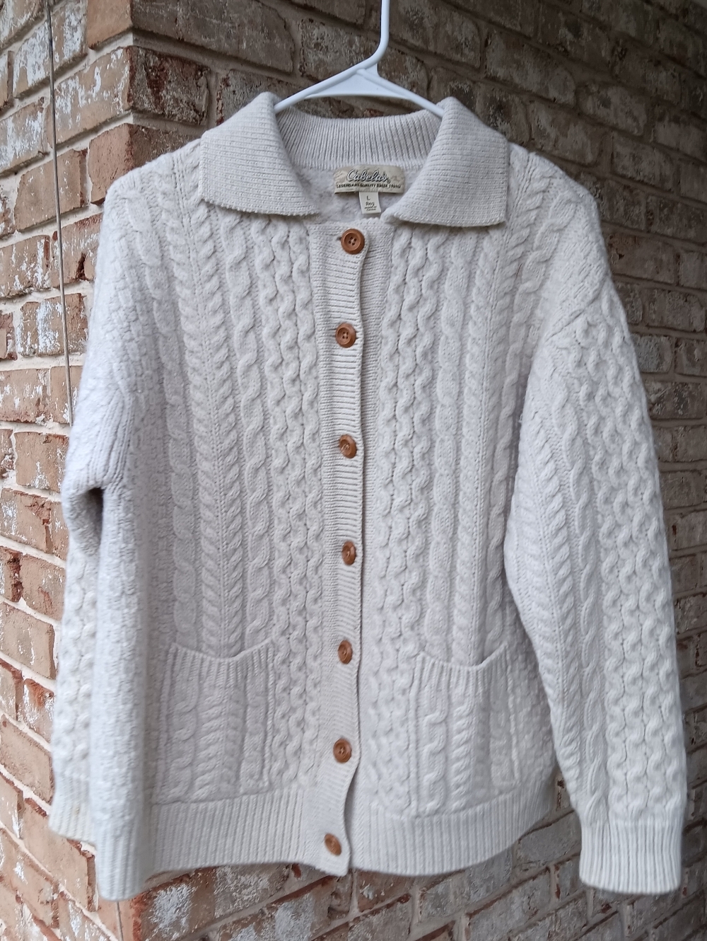 Vintage Cabela's Fisherman Wool Cardigan